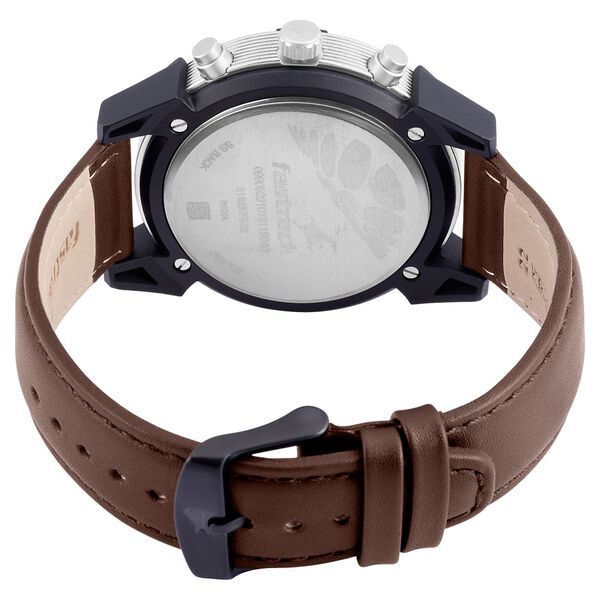 Fastrack Modular Quartz Analog White Dial Leather Strap Watch for Guys - image number 4