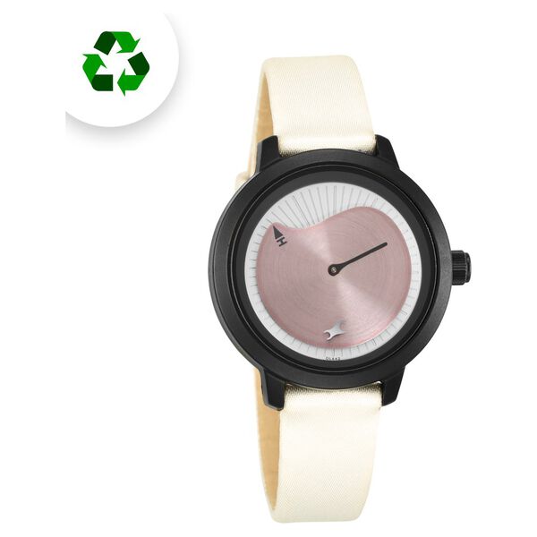 Fastrack Revibe Quartz Analog White Dial Fabric Strap Watch for Girls - image number 1