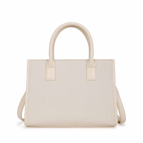 Lattice white satchel - image number 4
