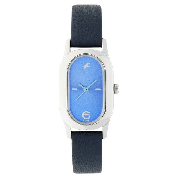 Fastrack Quartz Analog Blue Dial Leather Strap Watch for Girls - image number 0