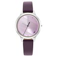 Fastrack Stunners Quartz Analog Purple Dial Leather Strap Watch for Girls - image number 2