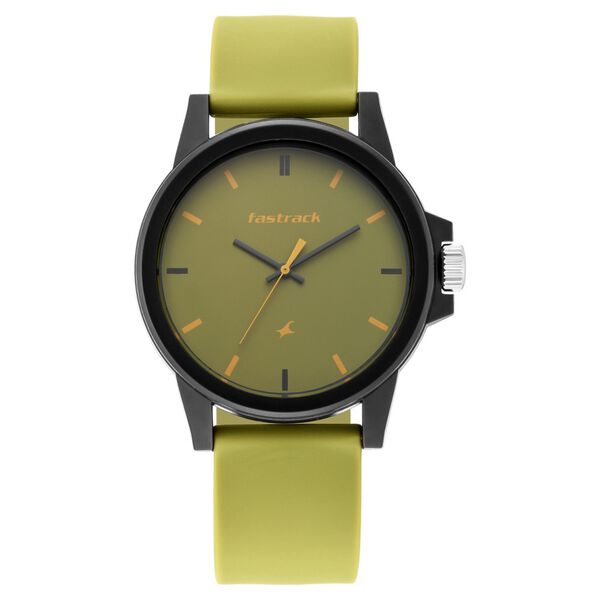Fastrack Fastfit Quartz Analog Green Dial Silicone Strap Unisex Watch - image number 1