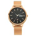 Fastrack Ruffles Quartz Analog with Day and Date Black Dial Stainless Steel Strap Watch for Girls - image number 2