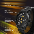 Fastrack Overdrive Chronograph Micromotor Black Dial Black Stainless Steel Strap Watch For Guys - image number 1