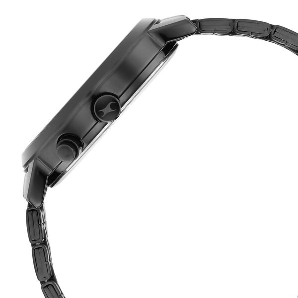 Fastrack Tick Tock Quartz Multifunction Black Dial Metal Strap Watch for Guys - image number 4