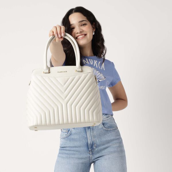 Power Lines Quilted Satchel - image number 1
