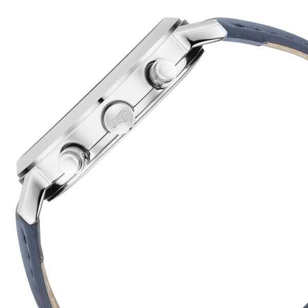 Fastrack Tick Tock Quartz Multifunction Blue Dial Leather Strap Watch for Guys - image number 4