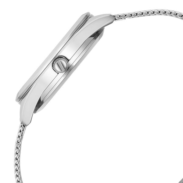 Fastrack Vyb Runway Quartz Analog Silver Dial Stainless Steel Strap Watch For Girls - image number 4