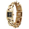 Vyb Runway By Fastrack Quartz Analog Black Dial Golden Metal Strap Watch For Girls - image number 2