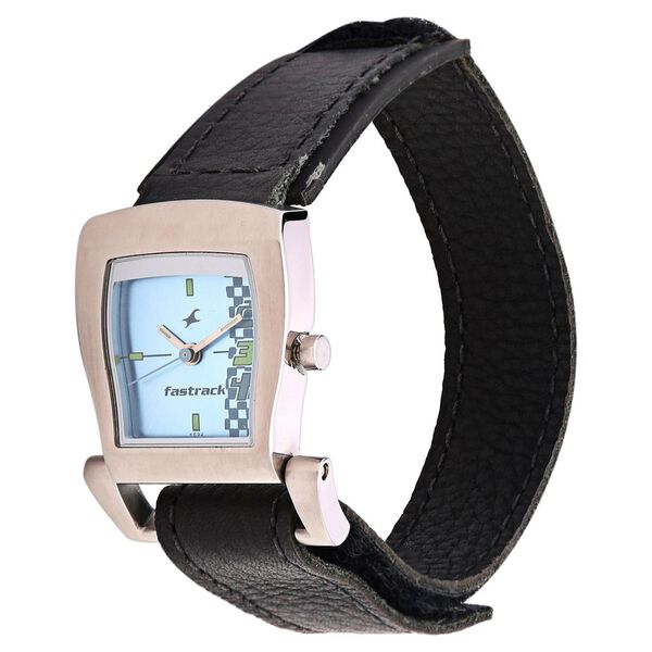 Fastrack Quartz Analog Blue Dial Leather Strap Watch for Girls - image number 1