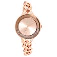 Fastrack Glitch Quartz Analog Black Dial Metal Strap Watch for Girls