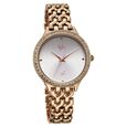 Vyb Spotlight By Fastrack Quartz Analog Silver Dial Rose Gold Metal Strap Watch For Girls - image number 2