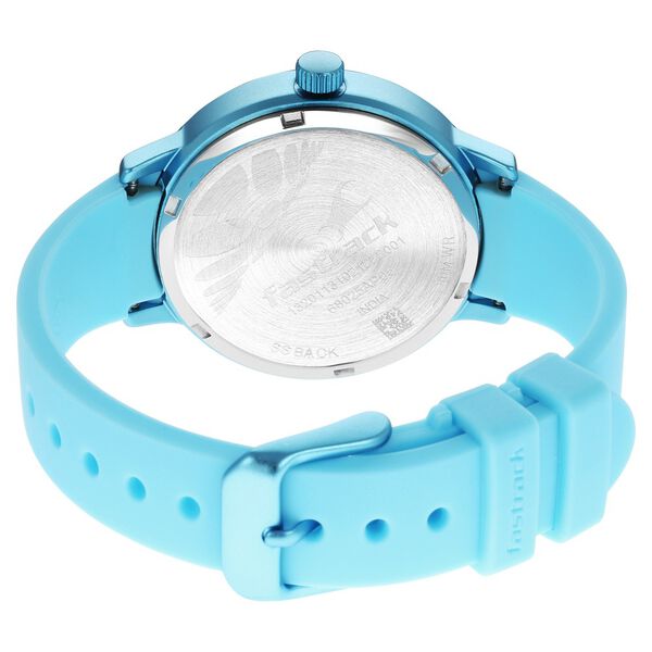 Pop Colours Blue Dial Silicone Strap Watch for Girls - image number 5
