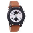 Fastrack Quartz Analog White Dial Leather Strap Watch for Guys - image number 0