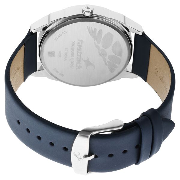 Fastrack After Dark White Dial Leather Strap Watch for Guys - image number 5