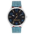 Fastrack Denim Quartz Analog Black Dial Leather Strap Watch for Guys - image number 0