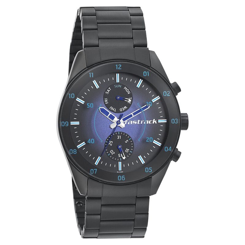 Buy Online Fastrack Space Rover Quartz Multifunction Purple Dial ...