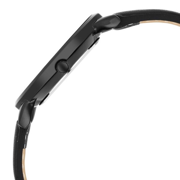 Fastrack Stunners X Quartz Analog Black Dial Leather Strap Watch For Guys - image number 3