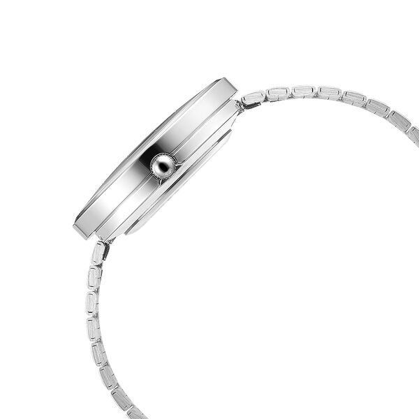 Fastrack Vyb Mirage Quartz Analog Silver Dial Stainless Steel Strap Watch for Girls - image number 4