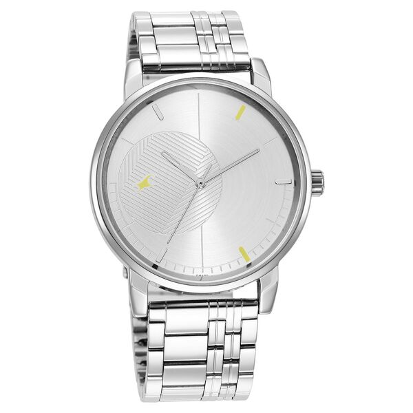 Fastrack Stunners Quartz Analog Silver Dial Metal Strap Watch for Guys - image number 1