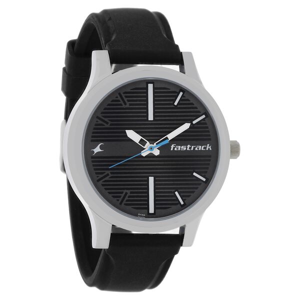 Fastrack Quartz Analog Grey Dial Silicone Strap Watch for Guys - image number 1