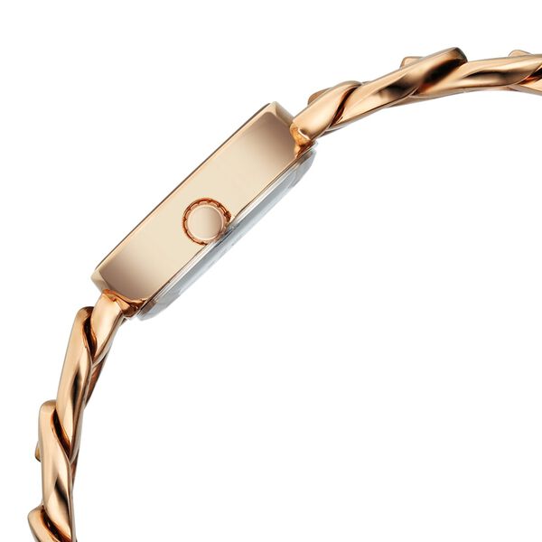 Vyb Starlet By Fastrack Quartz Analog Silver Dial Rose Gold Metal Strap Watch For Girls - image number 4