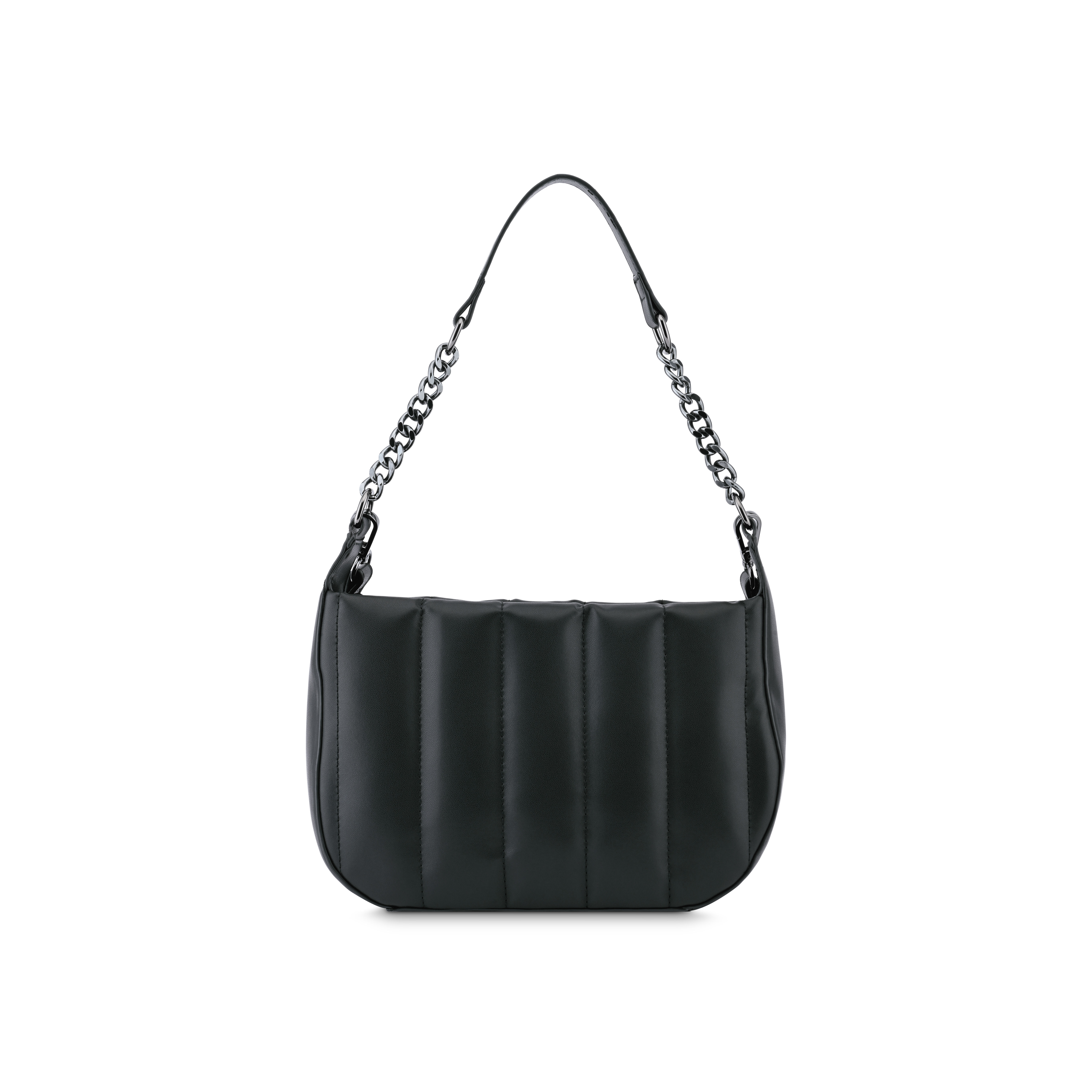 Buy Online Fastrack Quilt Crush Shoulder Bag in Black