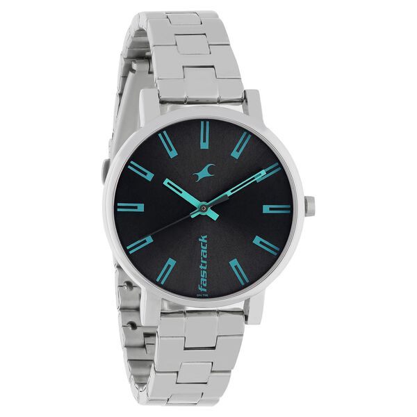 Fastrack Fundamentals Quartz Analog Grey Dial Stainless Steel Strap Watch for Girls - image number 1