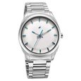 Fastrack Quartz Analog White Dial Silver Stainless Steel Strap Watch for Guys - image number 1