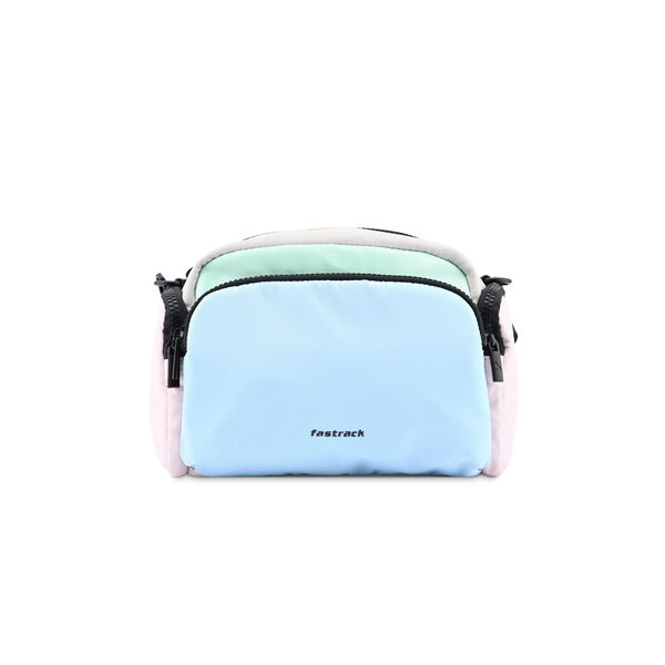 Fastrack Nylon Navigator Crossbody Sling in White and  Blue - image number 2