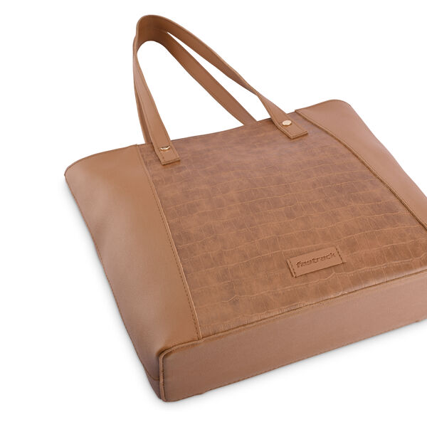 Fastrack Tan Large Tote Bag for Women - image number 5