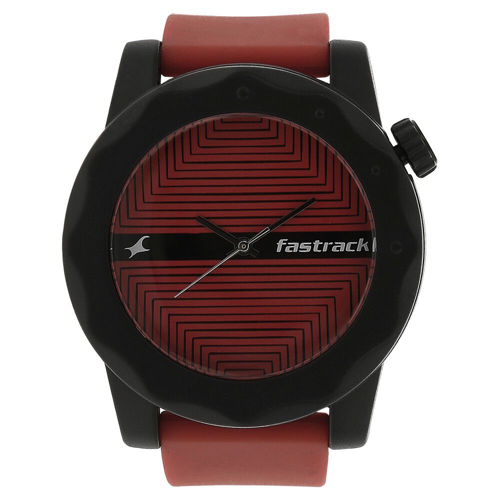 Red fastrack top watch