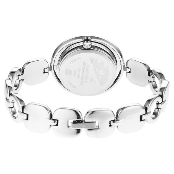 Fastrack Glitch Quartz Analog Silver Dial Metal Strap Watch for Girls - image number 4