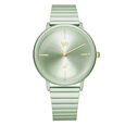Fastrack Vyb Bliss Quartz Analog Green Dial Stainless Steel Strap Watch for Girls - image number 0