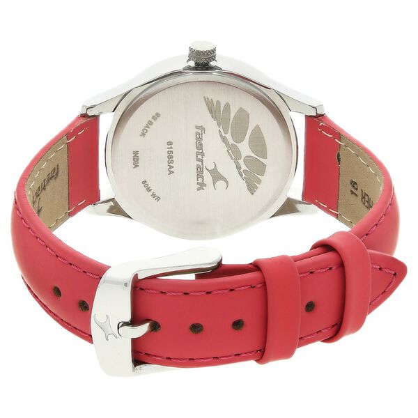 Fastrack Quartz Analog Grey Dial Leather Strap Watch for Girls - image number 3