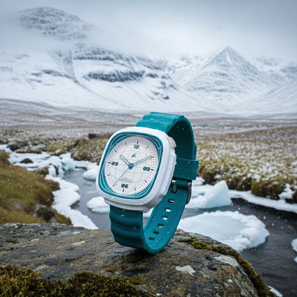 Buy Online Fastrack Hype Adventure Quartz Analog White Dial Teal