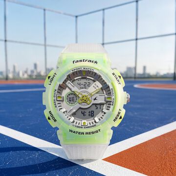 Fastrack Streetstyle Ana Digi watch with Transparant look for Guys