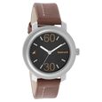 Fastrack Quartz Analog Grey Dial Leather Strap Watch for Guys - image number 0