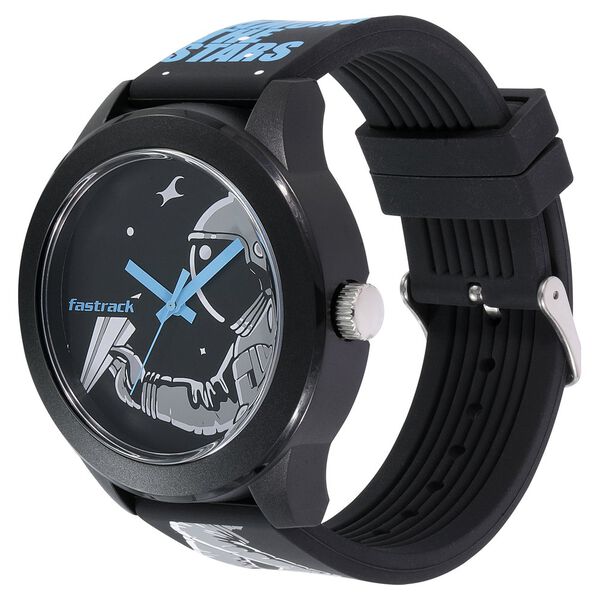 Fastrack Space Rover Image: Embrace the Full Picture Unisex black dial Watch - image number 2