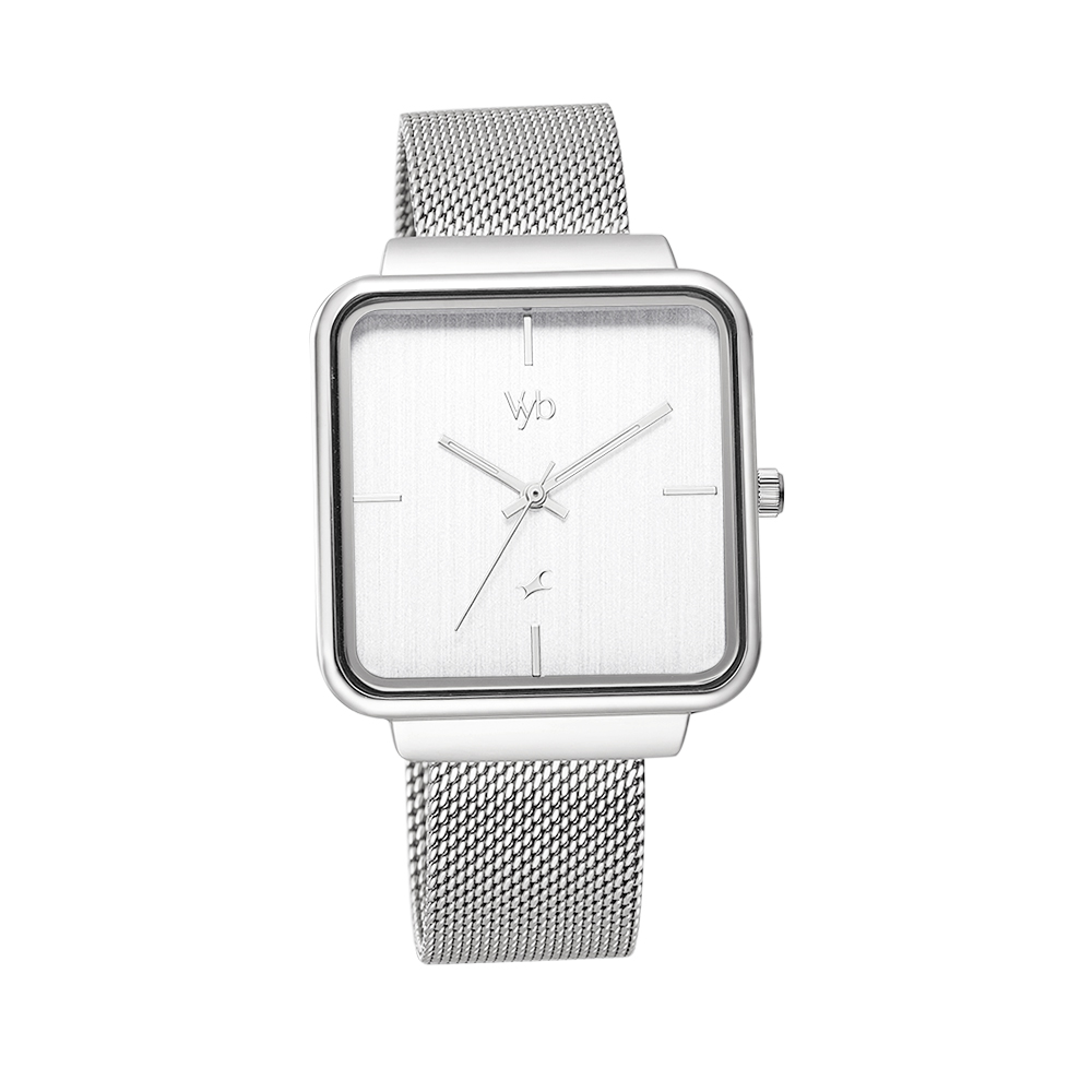 Buy Online Fastrack Vyb Minimalist Quartz Analog Silver Dial Stainless ...