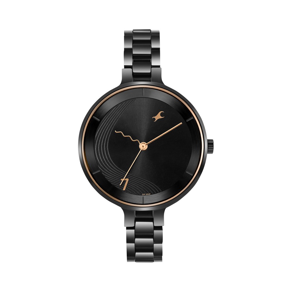 Fastrack watch for women black discount