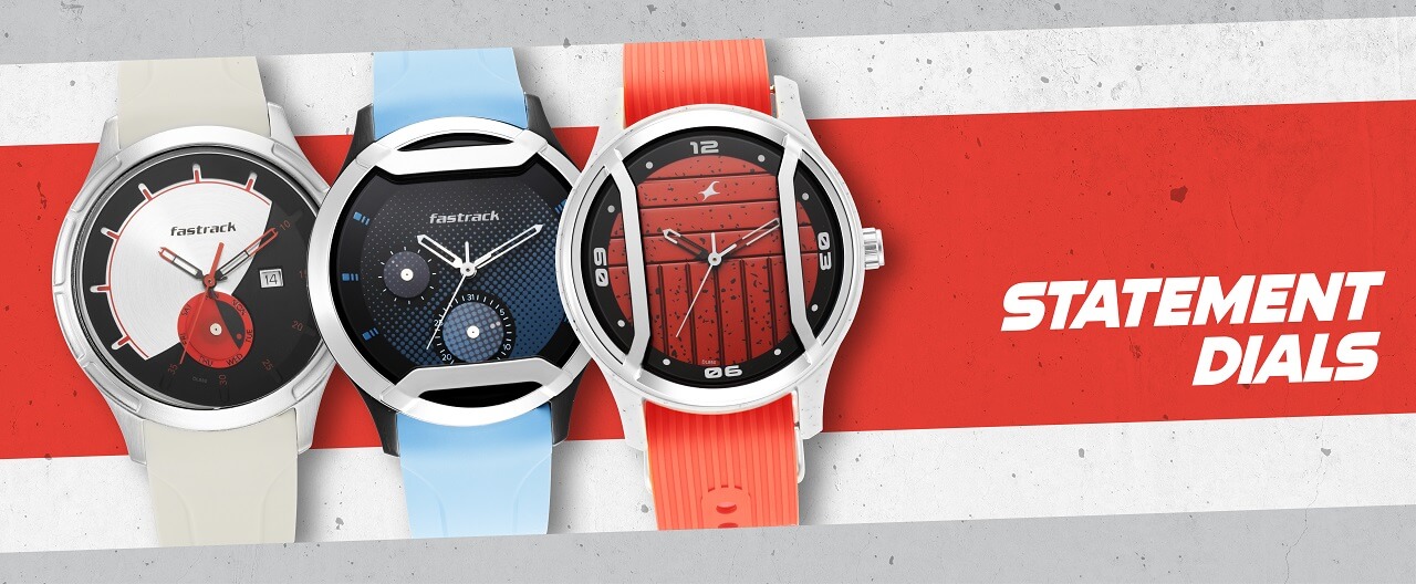 Fastrack Urban Bounce Quartz Analog Grey Dial Silicone Strap Watch