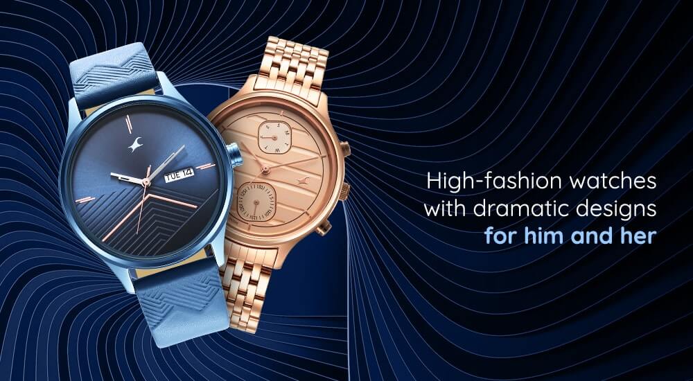Buy Online Fastrack Style Up Black Dial Leather Strap Watch for Girls ns6230ql01 Fastrack