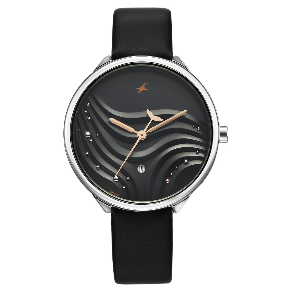 Buy Online Fastrack Oceanyx Quartz Analog with Date Black Dial Black ...