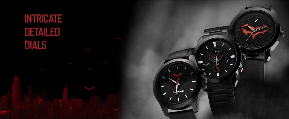 Fastrack Batman Quartz Analog with Day and Date Black Dial