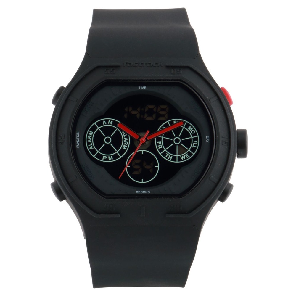 Fastrack black dial digital watch 2025
