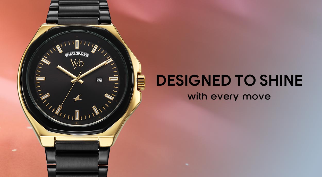 Buy Online Vyb Orion By Fastrack Quartz Analog Black Dial Metal