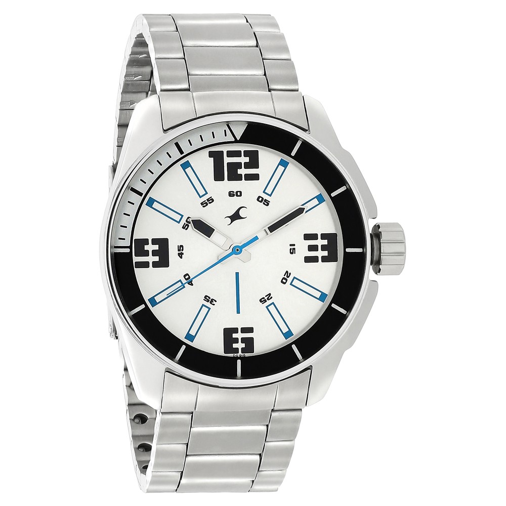 Buy Online Fastrack Hitlist Quartz Analog Silver Dial Stainless Steel ...