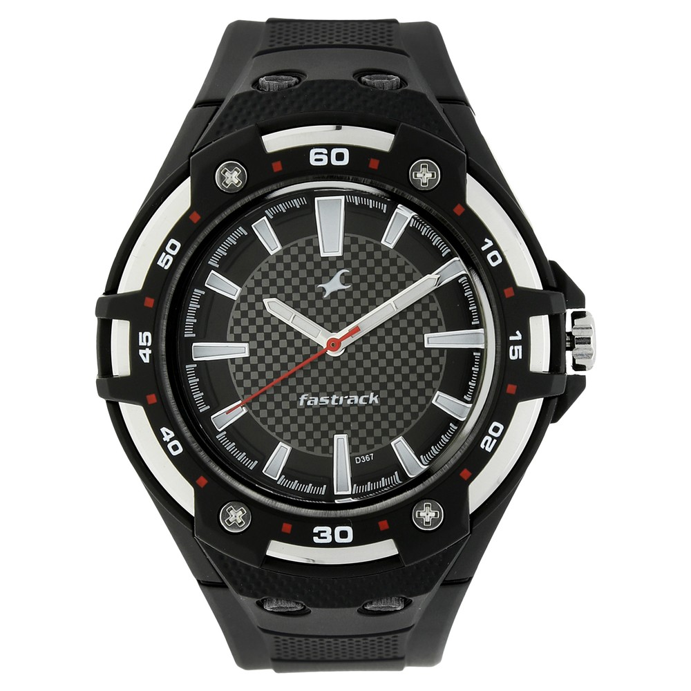 Buy Online Fastrack Quartz Analog Black Dial Plastic Strap Watch for ...