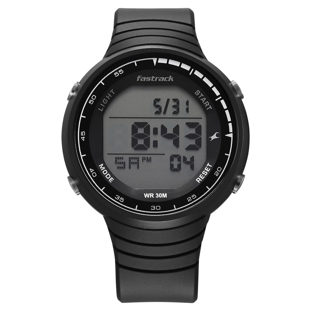 Buy Online Fastrack StreetStyle Digital Dial Black Polyether Strap ...